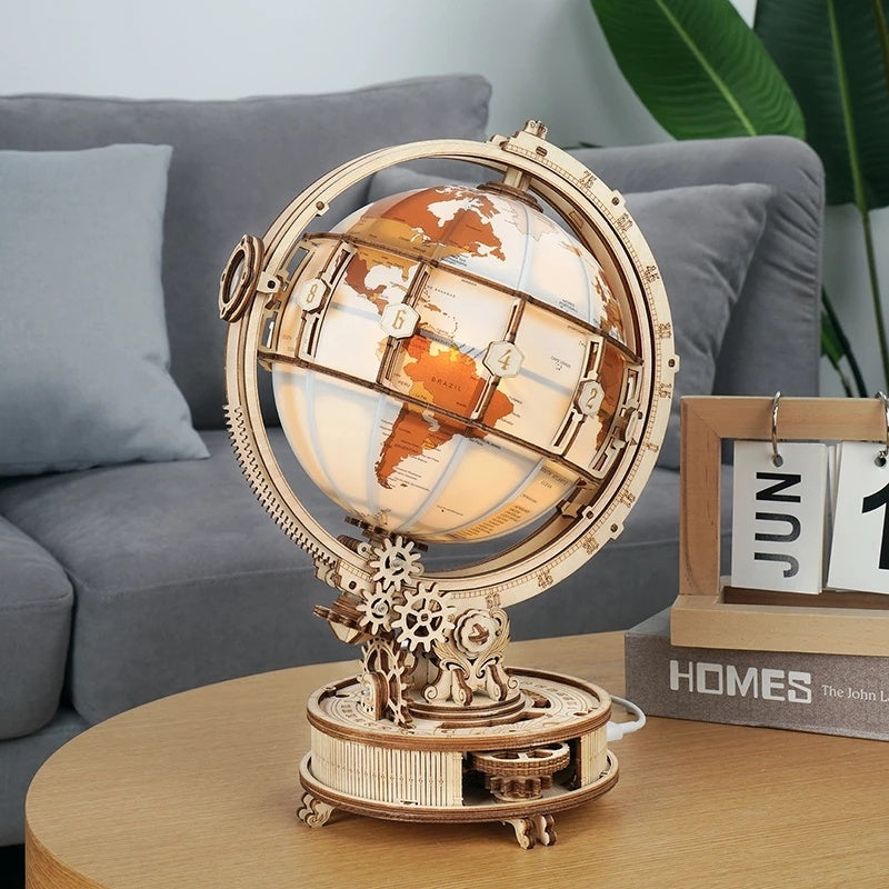 Globo Luminiscente 3D de Madera ROKR de Robotime
