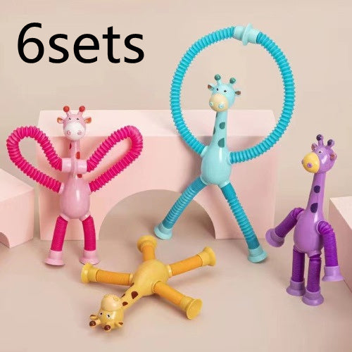Juego Sensorial con los Giraffe Tubes