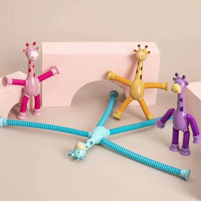 Juego Sensorial con los Giraffe Tubes