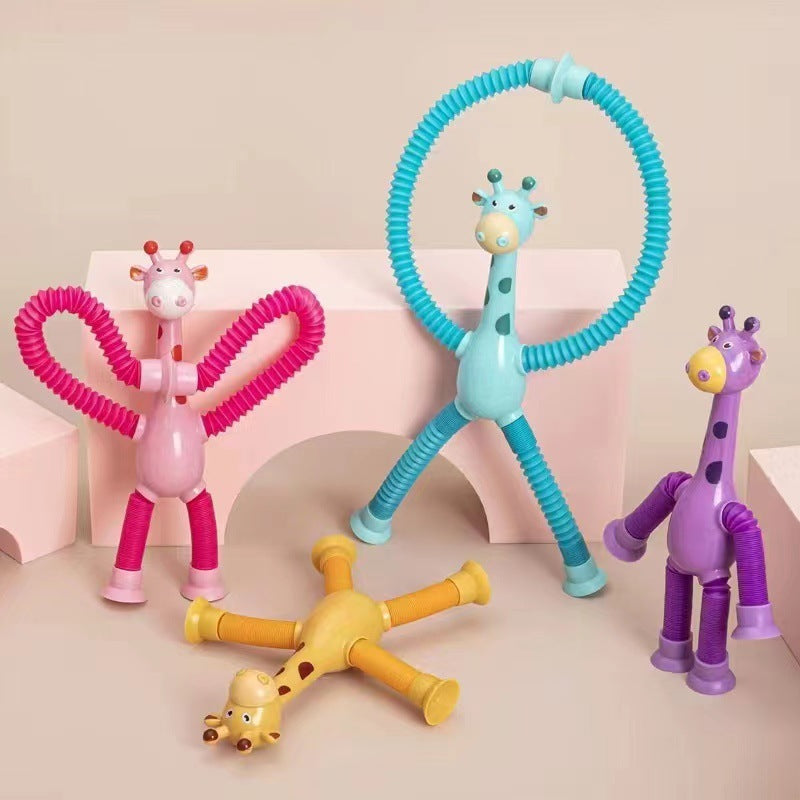 Juego Sensorial con los Giraffe Tubes