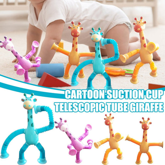 Juego Sensorial con los Giraffe Tubes