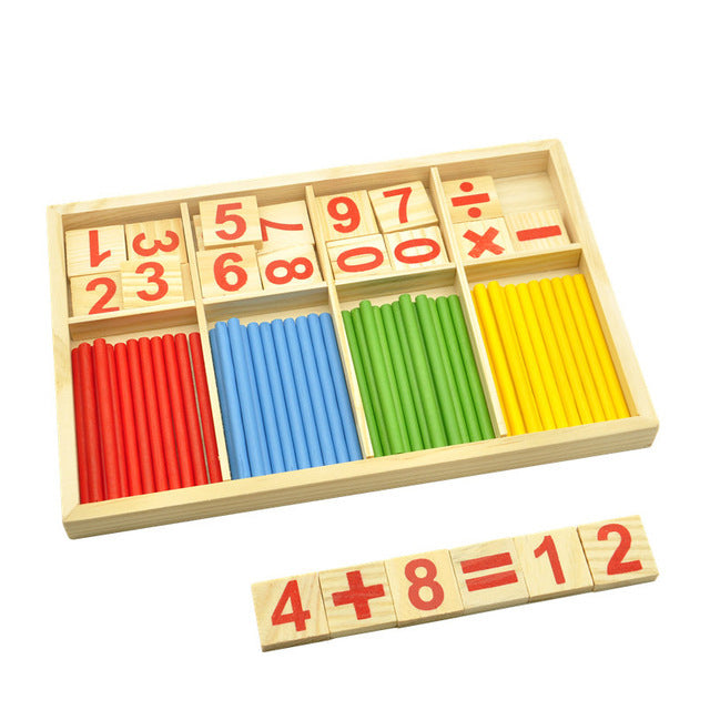 Juguetes Matemáticos Montessori de Madera