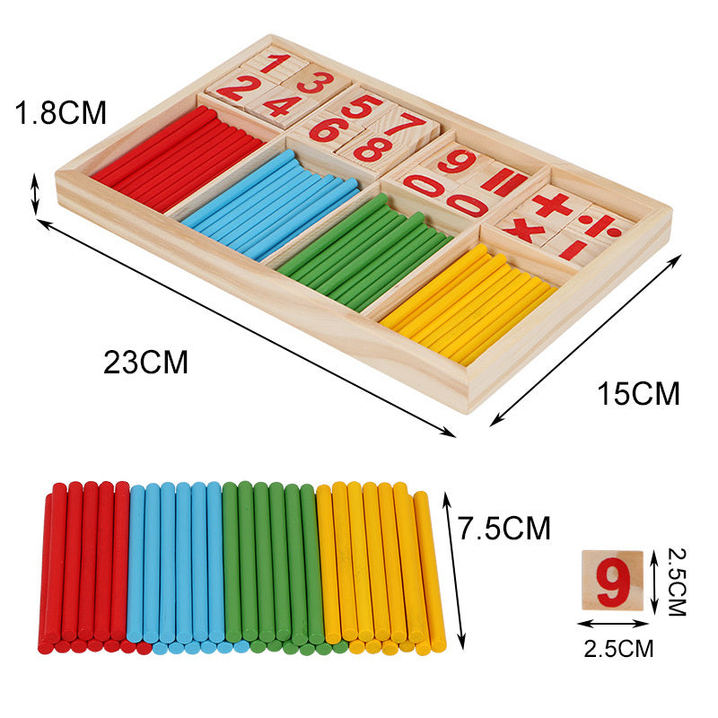 Juguetes Matemáticos Montessori de Madera