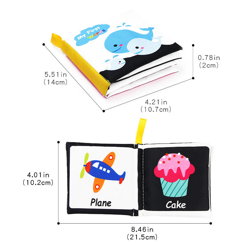 Libro de Tela Visual y Sensorial Montessori