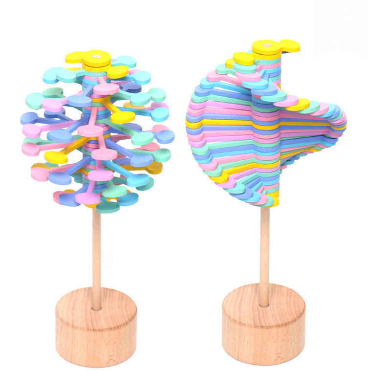 Lollipop de Madera Rotatorio