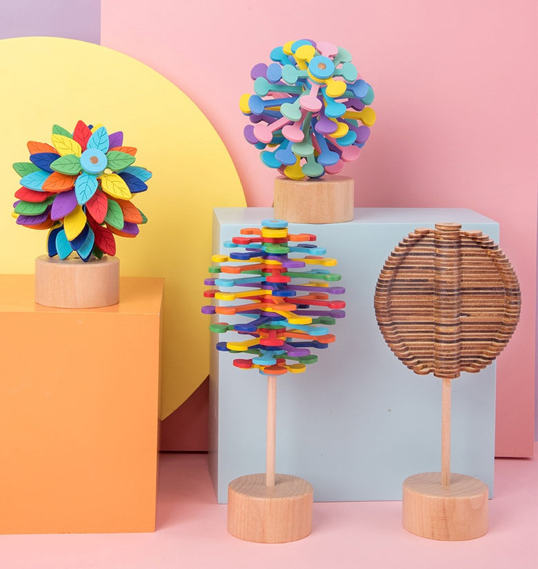 Lollipop de Madera Rotatorio