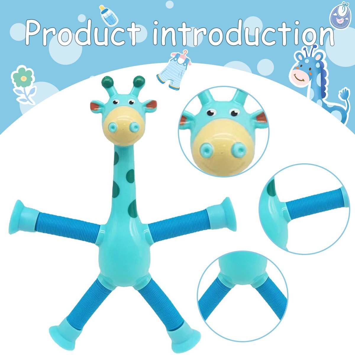 Juego Sensorial con los Giraffe Tubes