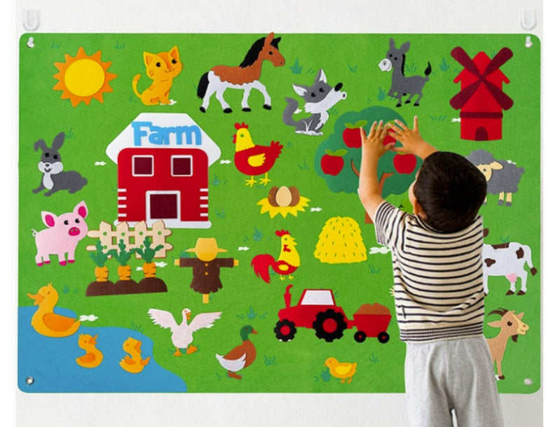 Juguetes Educativos de Fieltro para Bebés