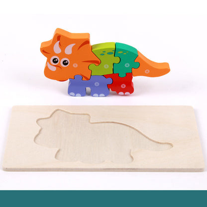 Rompecabezas 3D Montessori de Madera