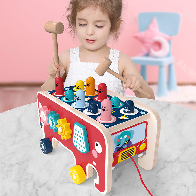 Banco de Golpeo de Animales Montessori