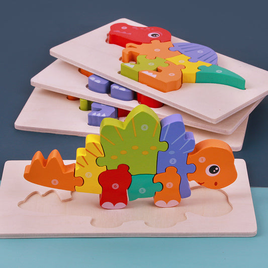 Rompecabezas 3D Montessori de Madera