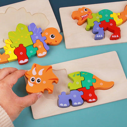 Rompecabezas 3D Montessori de Madera
