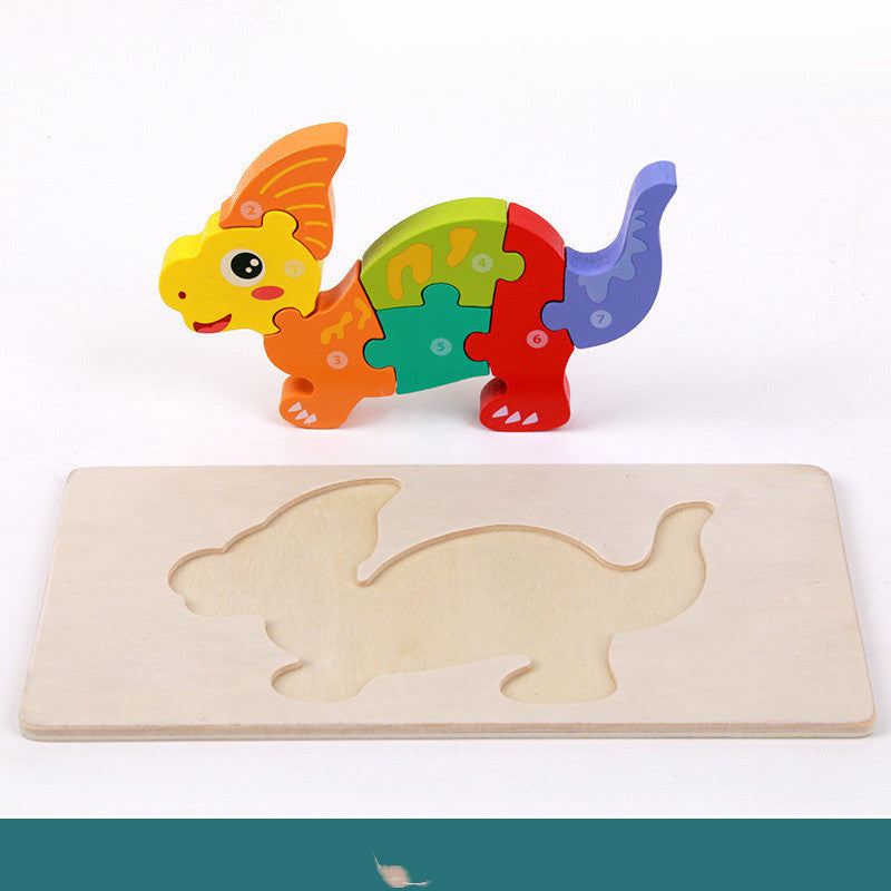 Rompecabezas 3D Montessori de Madera
