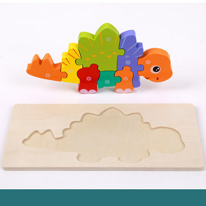 Rompecabezas 3D Montessori de Madera
