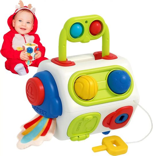 Juguetes Montessori Sensoriales 9 en 1 Busy Cube